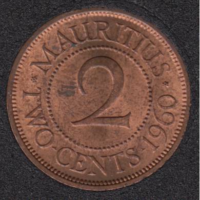 1960 - 2 Cents - Unc -Mauritius