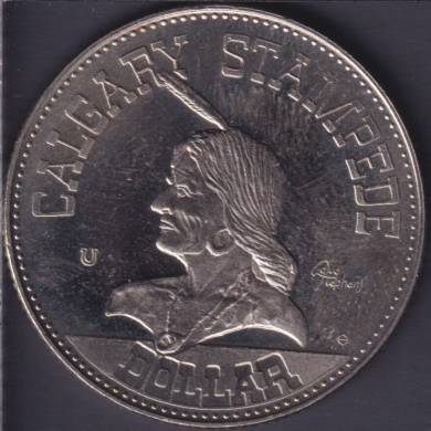 1977 Calgary Stampede - Trade Dollar - 33mm