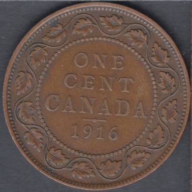 1916 - Fine - Canada Large Cent