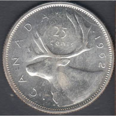 1962 - B.Unc - Canada 25 Cents