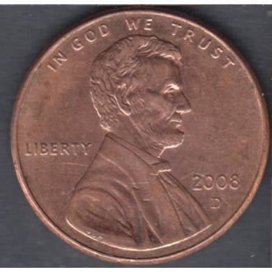 2008 D - B.Unc - Lincoln Small Cent