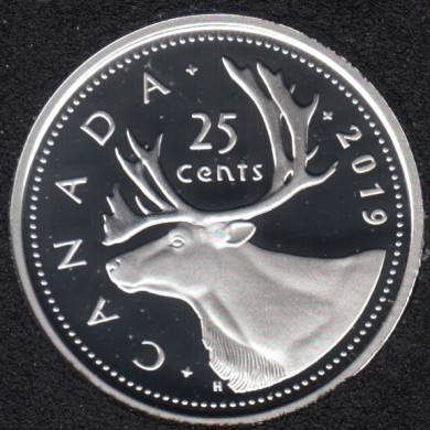 2019 - Proof - Fine Silver - Canada 25 Cents