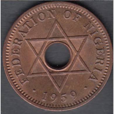 1964 - 1/2 Penny - Unc - Nigeria