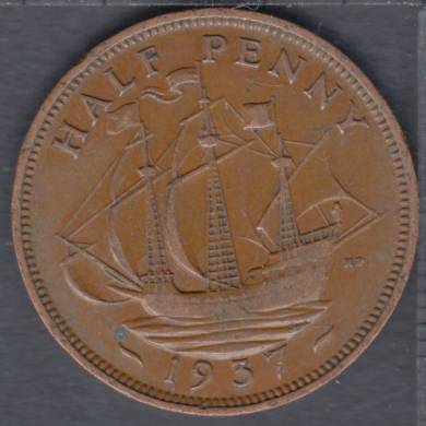 1937 - Half Penny - Grande Bretagne