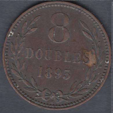 1893 H - 8 Doubles - Guernsey