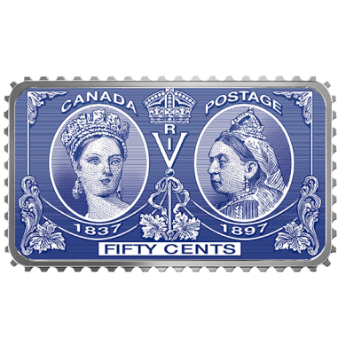2019 - 50 - 1 oz. Pure Silver Coin - Queen Victoria Diamond Jubilee Stamp