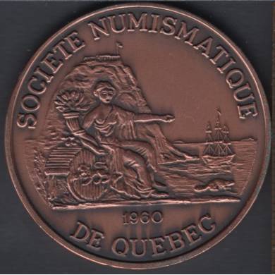 Quebec Socit Numismatique - Yvon Marquis - Copper - 100 pcs - Mdaille