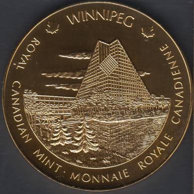 1999 - Nickel Gold Plated - Royal Canadian Mint - Ottawa/Winnipeg - Wit Box- Medaal