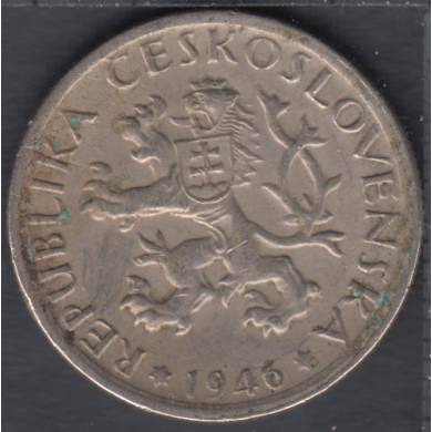 1946 - 1 Koruna - Czechoslovakia