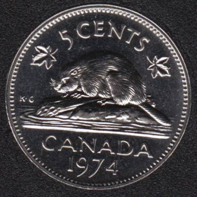 1974 - Proof Like - Canada 5 Cents