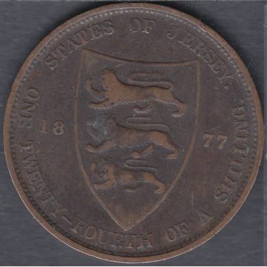 1897 H - 1/24 de Shilling - Jersey