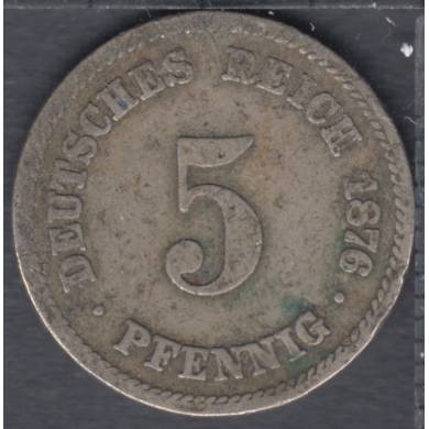 1876 C - 5 Pfennig - Allemagne