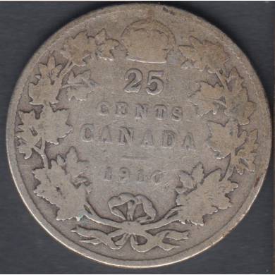 1910 - Good - Canada 25 Cents