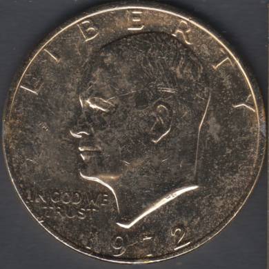 1972 - Eisenhower - Gold Plated - Dollar