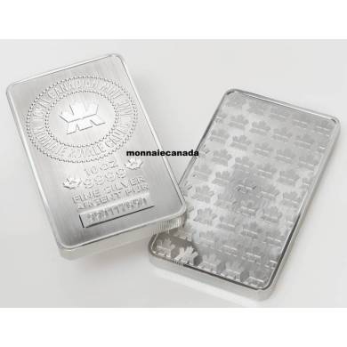 10 oz Pure Silver Bar Royal Canadian Mint - CALL TO ORDER