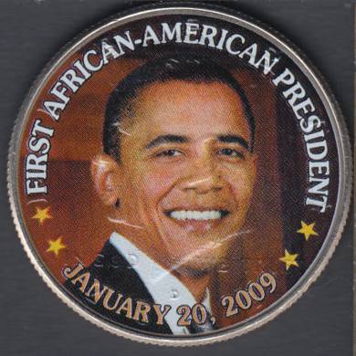 2001 D - Obama Colored on Kennedy - 50 Cents
