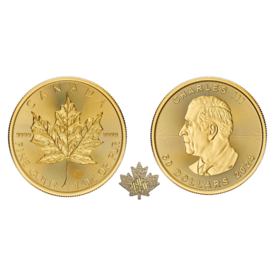 2024 Charles III $50 Dollars Maple Leaf Fine Gold .9999 - 1 Oz - No Tax - CALL TO ORDER