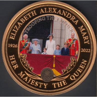 2022 - Proof - In Memoriam - Dei Gratia Regina Defensor Elisabeth II - Plaqu Or - Medaille