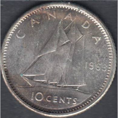 1963 - Unc - Canada 10 Cents
