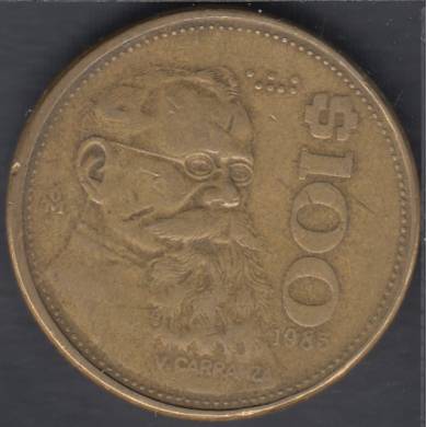 1985 Mo - 100 Pesos - Mexique