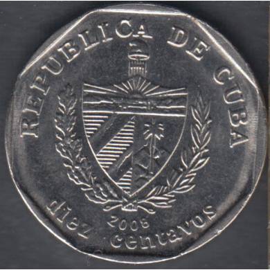 2008 - 10 Centavos - Peso Convertible - Cuba