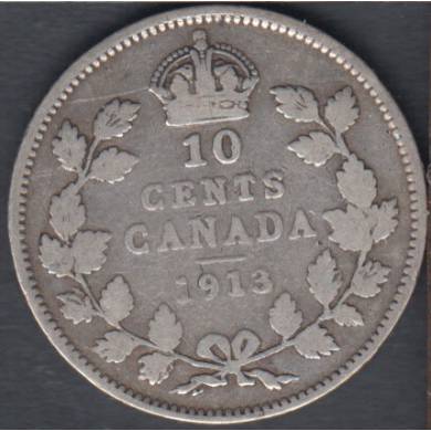 1913 - VG - Canada 10 Cents