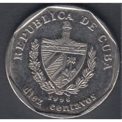 1996 - 10 Centavos - Peso Convertible - Cuba