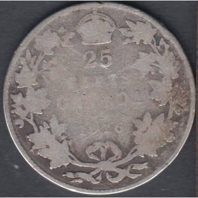 1916 - Filler - Canada 25 Cents