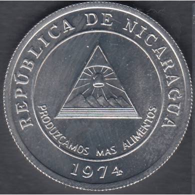 1974 - 5 Centavos - B. Unc - Nicaragua