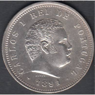 1891 - 200 Reis - EF/AU - Portugal