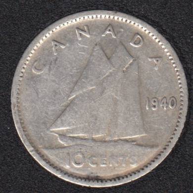1940 - Canada 10 Cents