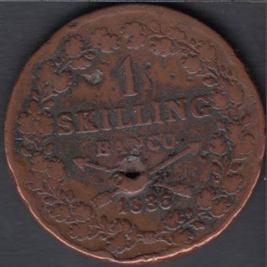 1968 - 1 Skilling - Damage - Sweden