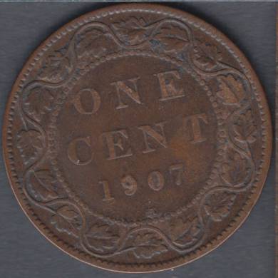 1907 H - VG - Canada Large Cent