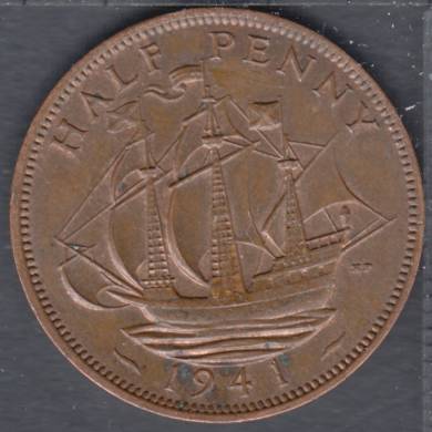 1941 - Half Penny - Grande Bretagne