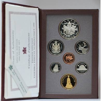 1994 CANADA DOUBLE DOLLAR PROOF SET RED CASE