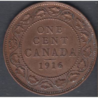 1916 - F/VF - Nettoy - Canada Large Cent