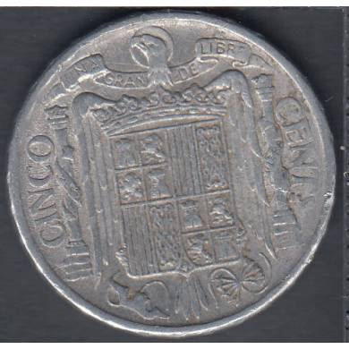 1945 - 5 Centimos - Espagne
