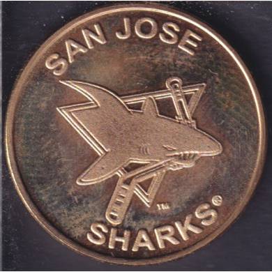 San Jose Sharks LNH - Hockey - Jeton - 22 MM