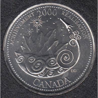2000 - #3 B.Unc - Réalisation - Canada 25 Cents