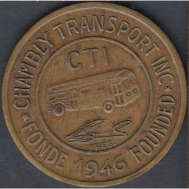 Autobus - Chambly Transport - Bon Pour un Passage - Bow #1781b