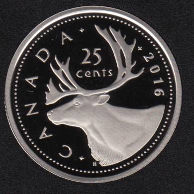 2016 - Proof - Canada 25 Cents
