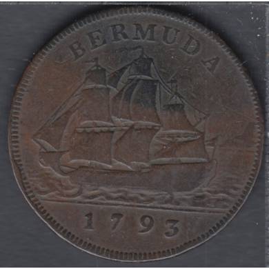 1793 - 1 Penny - Bermude