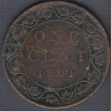 1901 - Damaged - Canada Large Cent