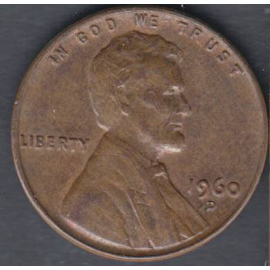 1960 D - AU - UNC - Small Date - Lincoln Small Cent