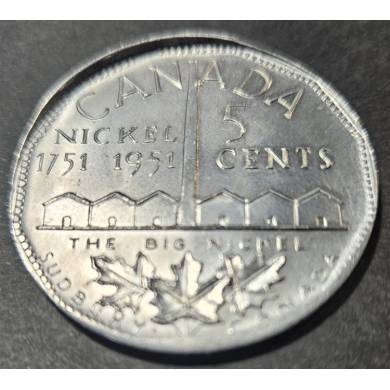 1951 - B. Unc - Error - See Photo - Sudbury - The Big Nickel - Aluminium
