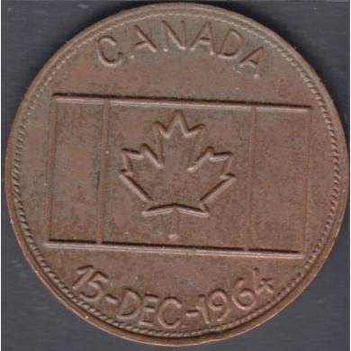 1964 - Let Us Be Proud ot Our Canadian Flag - Medal