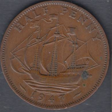 1947 - Half Penny - Great Britain