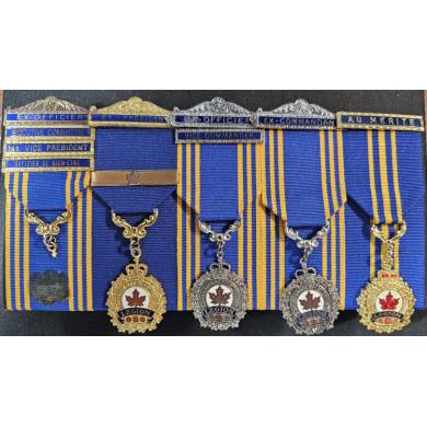 Légion - Set of Medals miss one Medal - (Gilles Lussier district Memphremagog & Elisabeth