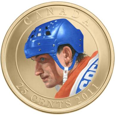 2011 - 25 Cents - Wayne Gretzky Colore - Le talent de pere en fils