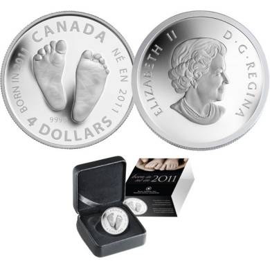 2011- $4 - 1/2-Ounce Fine Silver Coin - Welcome to the World